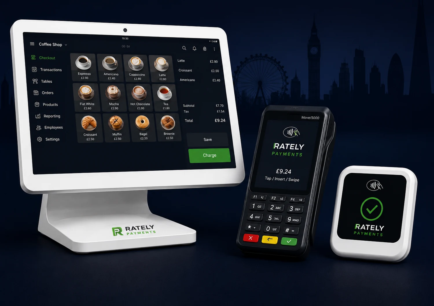 Rately Payments card machines and EPOS systems for UK businesses.
